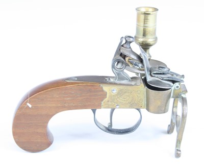 Lot 681 - A 1960's Italian novelty tinder pistol table...