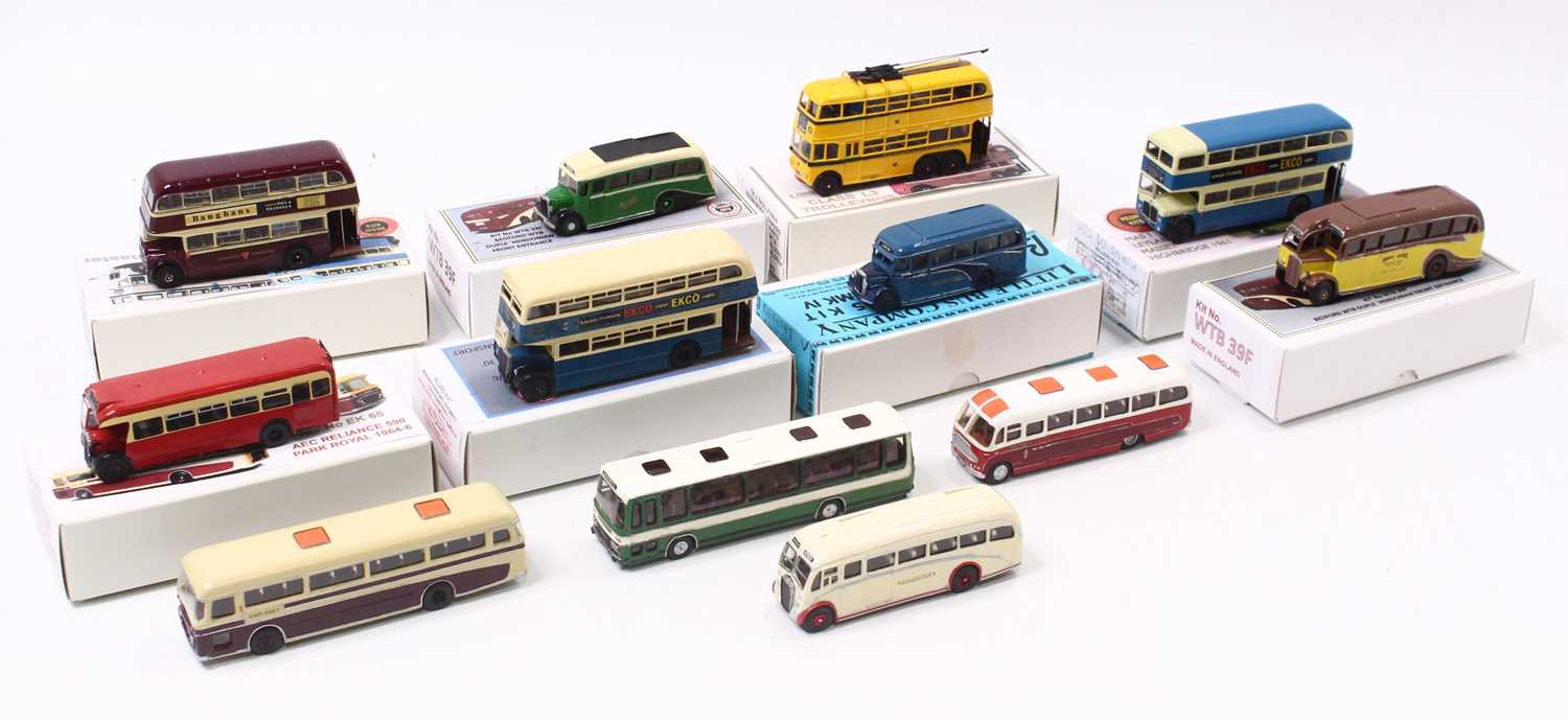 Lot 1750 - 12 kit built 1:76 scale white metal and resin...