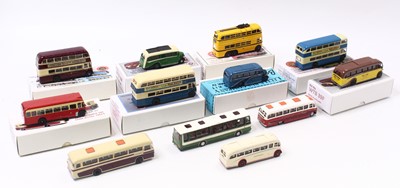 Lot 1750 - 12 kit built 1:76 scale white metal and resin...