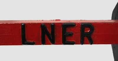 Lot 55 - Original LNER sack barrow, repainted in red...