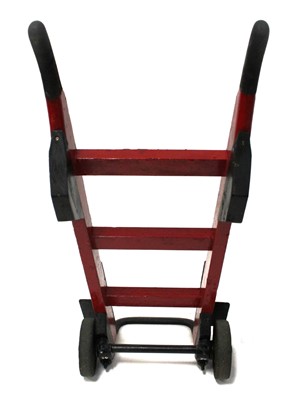 Lot 55 - Original LNER sack barrow, repainted in red...