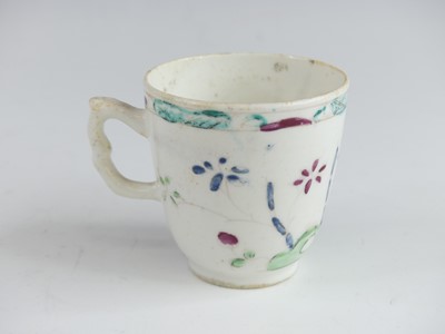 Lot 2050 - A Bow porcelain coffee can, circa 1760, enamel...