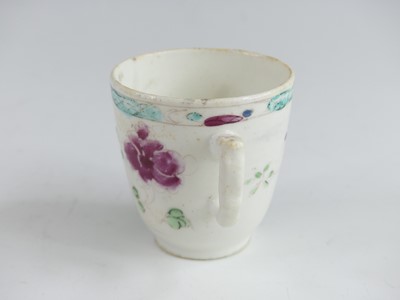 Lot 2050 - A Bow porcelain coffee can, circa 1760, enamel...