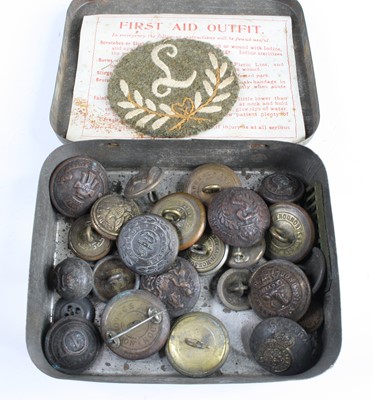 Lot 677 - A pair of WW II medals to include Defence and...