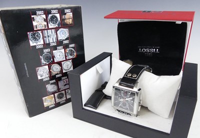 Lot 2743 - A gent's Tissot Quadrato steel cased...