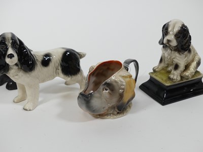Lot 47 - A collection of five various pottery models of...