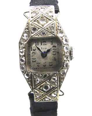 Lot 2793 - A French Art Deco lady's 18ct gold cased and...