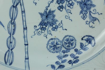 Lot 15 - A large pair of Chinese blue and white...
