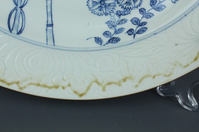 Lot 15 - A large pair of Chinese blue and white...