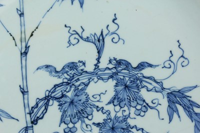 Lot 15 - A large pair of Chinese blue and white...