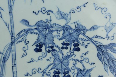 Lot 15 - A large pair of Chinese blue and white...