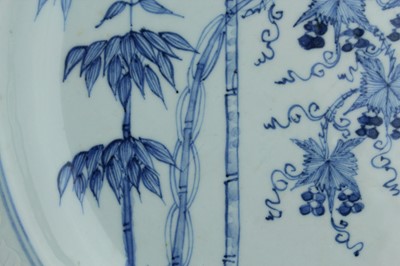 Lot 15 - A large pair of Chinese blue and white...