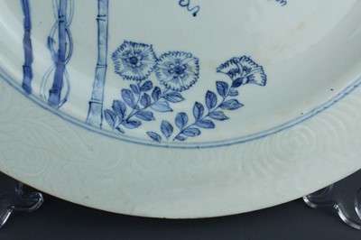 Lot 15 - A large pair of Chinese blue and white...