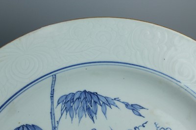 Lot 15 - A large pair of Chinese blue and white...