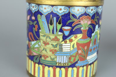 Lot 26 - Two Chinese cloisonné enamel vessels, c.1900,...