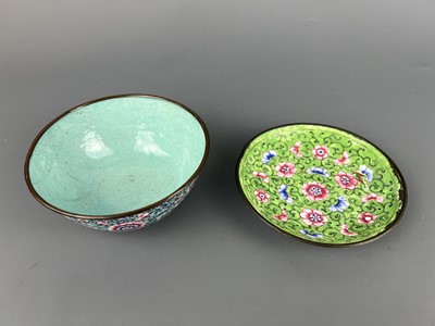 Lot 28 - A group of nine painted enamel pieces,...