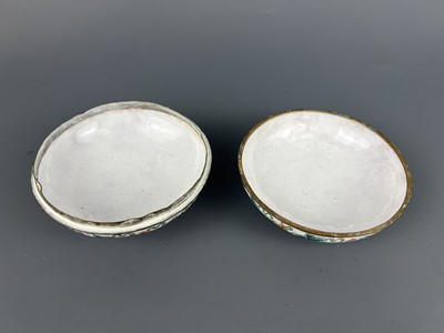 Lot 28 - A group of nine painted enamel pieces,...