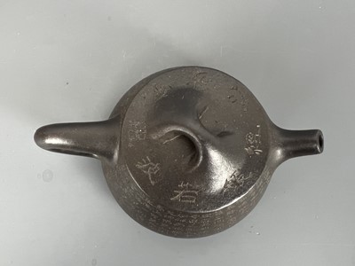 Lot 31 - Two Chinese Yixing teapots, 20th century, one...