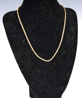 Lot 2816 - A Victorian yellow metal belcher link neck...