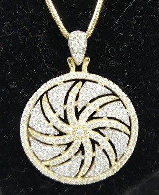 Lot 2819 - A modern 14ct gold snake link neck chain, 50cm,...