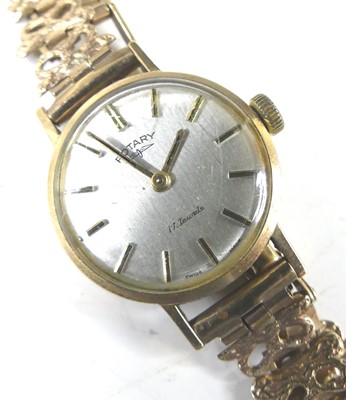 Lot 2838 - A lady's Rotary 9ct gold cased bracelet watch,...