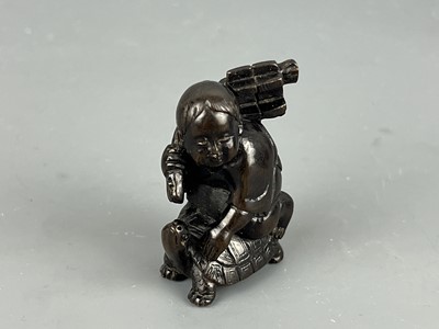 Lot 41 - A group of six Chinese and Japanese woodworks,...