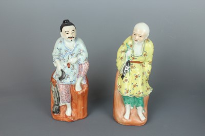 Lot 51 - A group of six Chinese porcelain figures,...