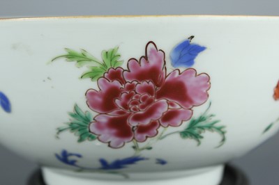 Lot 73 - A Chinese famille rose "flowers" punch bowl,...