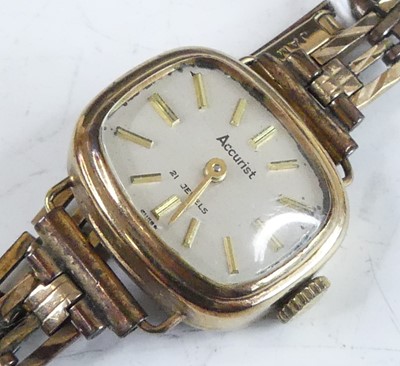 Lot 2878 - A lady's Accurist 9ct gold cased manual wind...