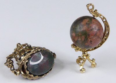 Lot 2946 - A Victorian style 9ct gold swivel fob pendant...