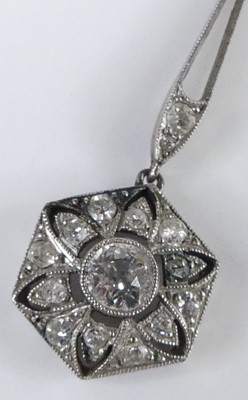 Lot 2956 - A cased George V white metal and diamond...