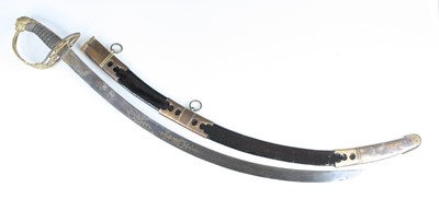 Lot 630 - A British 1803? pattern Flank Officer's sabre,...