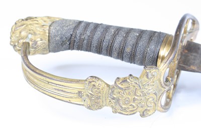 Lot 630 - A British 1803? pattern Flank Officer's sabre,...