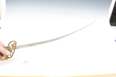 Lot 630 - A British 1803? pattern Flank Officer's sabre,...