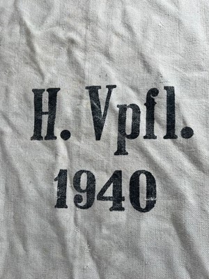 Lot 660 - A German WWII Third Reich issue grain sack,...