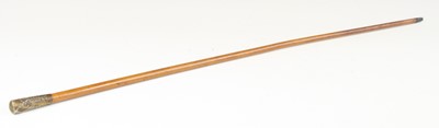 Lot 602 - A 20th century swagger stick, having a malacca...
