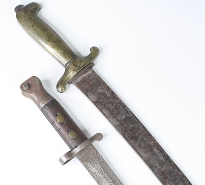 Lot 609 - A British 1888 pattern bayonet, having a 30cm...