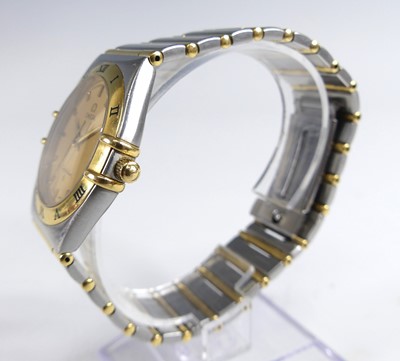 Lot 2640 - An Omega Constellation gent's bi-metal...