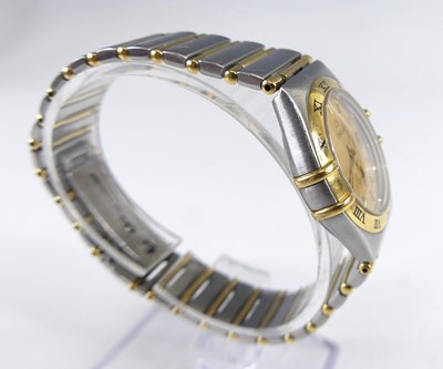 Lot 2641 - An Omega Constellation lady's bi-metal...
