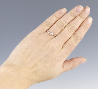 Lot 2626 - A platinum diamond solitaire ring, the claw...