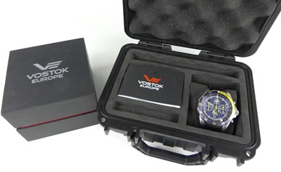 Lot 2660 - A Vostok Europe N1 Rocket gent's steel cased...