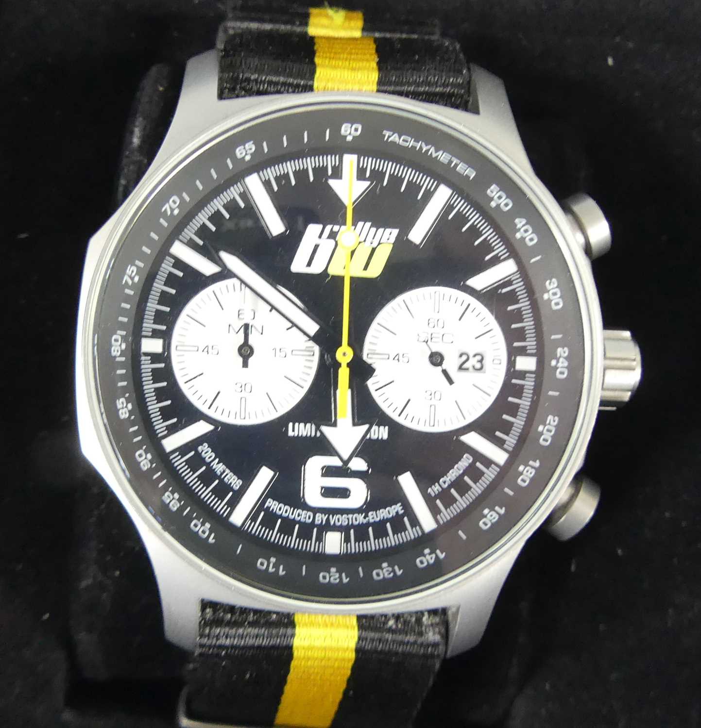 Lot 2663 - A Vostok Europe BW Rallye steel cased...