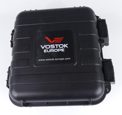 Lot 2667 - A Vostok Europe black hardened plastic 'Drybox'...