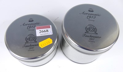 Lot 2668 - An Aeromatic 1912 gent's steel cased quartz...