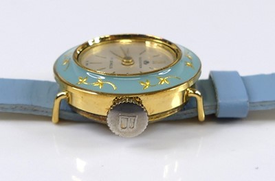 Lot 2686 - A Bucherer lady's gilt and enamel manual wind...