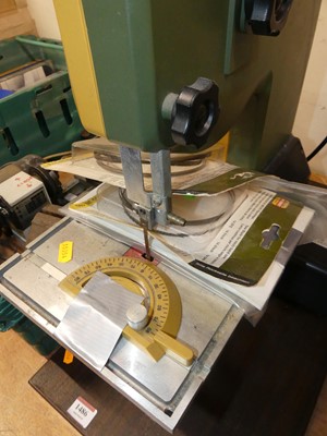 Lot 27 - A Proxon workman's band saw; together with a...