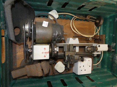 Lot 27 - A Proxon workman's band saw; together with a...