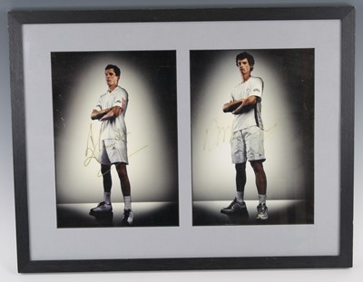 Lot 843 - Tim Henman and Andy Murray, a pair of 29 x...