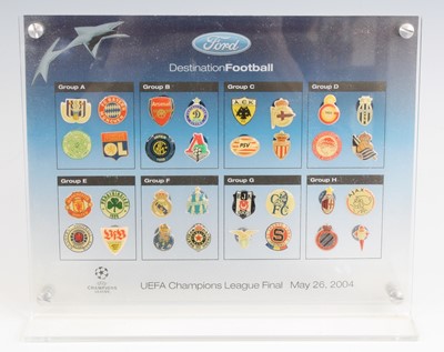 Lot 818 - A presentation plaque for the Porto v Monaco...