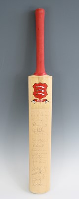 Lot 853 - An Essex County cricket bat, signed by various...